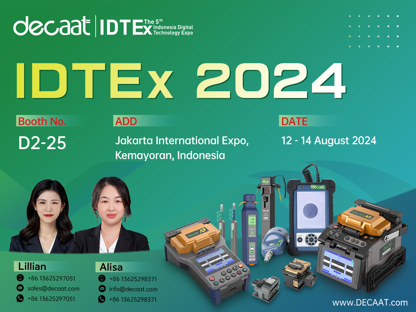 DECAAT will attend to IDTEx 2024 Indonesia Expo